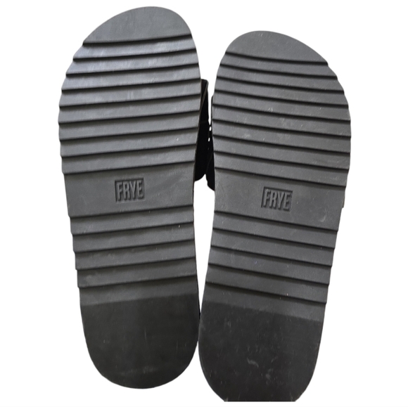 Frye Lily Woven Ring Pool Slide Sandals in Black 9 - Picture 6 of 6
